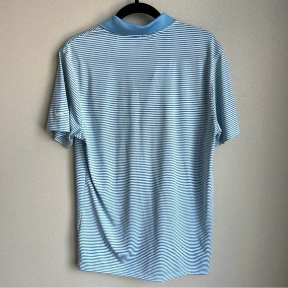 Nike Golf Blue Striped Polo, Size Medium - Picture 5 of 5